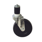 Thumbnail image #1 for Component Hardware CMS4-4KPN 4" Swivel Stem Caster with 1-5/8" Expanding Stem, Rubber Wheel, No Brake, 250 lb Capacity