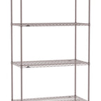 Thumbnail image #1 for Metro Super Erecta SE-2124K4-86-S4 Wire Stationary Starter Wire Shelving Unit, 24"W x 21"D x 86"H, 800 lb. capacity per shelf, 2000 lb. capacity per