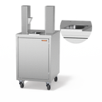 Thumbnail image #1 for Zummo MDCESP14-N Enclosed Stainless Steel Cabinet with Gastronomy Tray, Hinged Door, 30.71"H x 19.69"W x 23.62"D