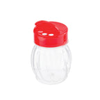 Thumbnail image #1 for TableCraft Products 10328 Glass Spice Shaker, 6 oz, Red Flip-Top Plastic Lid Case of 12