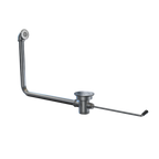 Thumbnail image #1 for NBR Equipment P5TDF Twist Handle Waste Drain with Overflow Head and Tube, Brass, 2 in Male x 1-1/2 in Female Threading