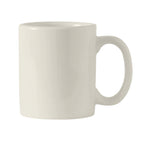 Thumbnail image #1 for Tuxton China AMU-150 12 oz Ceramic Coffee Mug, C-Handle, Pearl White Case of 2 Dozen