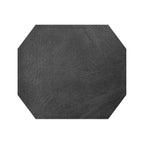 Thumbnail image #1 for Risch TABLEMATOCT-HAR 15X13 Octagonal Hardboard Table Mat, 15 x 13 in, Faux-Leather Finish, Black Non-Skid Backing Case of 25