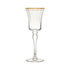 Thumbnail image #1 for Ten Strawberry Street Kate KATEG-WW 9 oz Stemmed White Wine Glass with Gold Band Case of 24