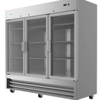 Thumbnail image #8 for Koolmore RIR-3D-GD Three-Section Glass Door Reach-In Refrigerator, 72 Cu. Ft., Bottom-Mount Self-Contained, Stainless Steel