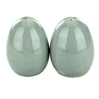 Thumbnail image #1 for International Tableware Luna LU-101-AS Ceramic Salt & Pepper Shaker Set, Ash Reactive Glaze, 2" Dia. x 2-3/4"H Case of 2 Dozen