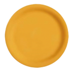 Thumbnail image #1 for G.E.T. Diamond Mardi Gras NP-9-TY 9" Round Melamine Plate, Narrow Rim, Tropical Yellow Case of 2 Dozen