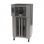 Thumbnail image #1 for Cadco Bakerlux™ BLS-4HSLD-PRF ™ Half-Size Oven and Proofer Station, 4-Shelf, Glass Doors, Stainless Steel