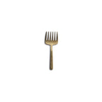 Thumbnail image #1 for Global Tableware Collective Comas, Kodai MPA7092 Vintage Gold Wide Dinner Fork, 4.5", 18/0 Stainless Steel 1 Dozen
