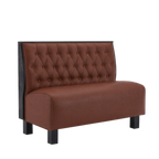 Thumbnail image #1 for ATSMFG ATS AT&S-AS-K36-BT GR6 Kevin Standard Booth, single, 48" long x 36" high, Sewn Button-tuft back, removable sinuous spring seat with connecting