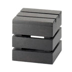 Thumbnail image #1 for Cal-Mil Midnight Bamboo 1944-6-96 Bamboo Square Crate Riser/Basket, 6 x 6 x 6 Inches