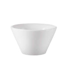 Thumbnail image #1 for CAC China RCN Specialty Items RCN-V46 Porcelain V-Shape Bowl, 7 oz, 4" Case of 3 Dozen
