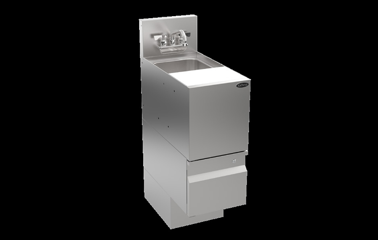 Product image #5 for Krowne Alchemy Series 12-Inch Wide Underbar Speed Station / Dump Sink with Cutting Board