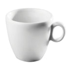Thumbnail image #1 for G.E.T. Corona, Actualite PA1101814124 Porcelain Espresso Cup with Handle, 1.9 oz, Bright White Case of 2 Dozen