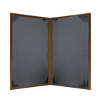 Thumbnail image #2 for Risch Chesterfield CH-4V 8.5X14 Padded Faux-Leather Ostrich-Texture Menu Cover, 8-1/2 x 14 in, Booklet, 4-View Case of 25
