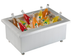 Thumbnail image #5 for TableCraft Portable Insulated Single Ice Well Without Lid, Fits 1 Full-Size Template, Brushed Aluminum, Clear