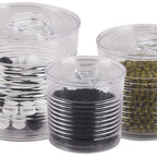 Thumbnail image #2 for JB Prince Solia RB124 7 Disposable Transparent Plastic Bowl with Lid, 7.4 oz