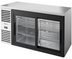 Thumbnail image #5 for True 60-Inch Two-Section Back Bar Cooler with Sliding Glass Doors and Stainless Steel Top