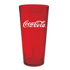 Thumbnail image #1 for G.E.T. Coca Cola 6620-RC/PZ Plastic Tumbler, 20 oz, Red, Textured