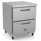 Thumbnail image #5 for Kelvinator Commercial KCHUC27.2DR Two-Drawer Undercounter Refrigerator, 6.5 Cu. Ft., 27-Inch Wide, Stainless Steel, Digital Control