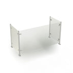 Thumbnail image #1 for Duke Manufacturing TS412-46 Food Shield, 24-1/8"H x 45-1/2"W, Full-Service, Single-Sided Fixed Guard, Stainless Steel Frame, 3/8" Front Glass