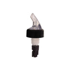 Thumbnail image #1 for Thunder Group PLPR063C Liquor Pourer, 5/8 oz, Black Collar, Clear Spout, Plastic, Fits Standard 750 mL Bottles Case of 25