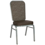 Thumbnail image #1 for JustChair Banquet Collection A97918 Banquet Flex Stacking ide Chair, upholstered solid rectangle padded flex back, upholstered padded box seat