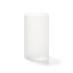 Thumbnail image #1 for Hollowick/Steelite 48SC Glass Fitter Globe, Cylinder, Satin Crystal, 5"H x 3" Diameter