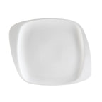 Thumbnail image #1 for CAC China White Pearl WH-6 Square Porcelain Plate, 6-1/2", Bone White Case of 3 Dozen