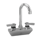 Thumbnail image #1 for Component Hardware Encore KL45-4101-SE1 Wall-Mount Pre-Rinse Faucet, 4" Centers, 8-1/2" Stainless Swivel Gooseneck, Ceramic Valves