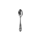 Thumbnail image #1 for Steelite International Walco, Classic Baroque WL6829FST Demitasse Spoon, 4-3/8 in, 18/10 Stainless Steel, Pierced Plumes, Fieldstone Pack of 1 Dozen