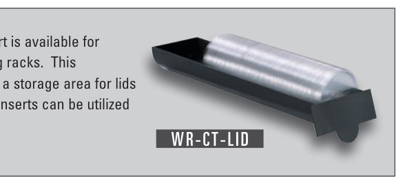 Product image #2 for Dispense-Rite WR-CT-LID Optional One-Section Lid Chute Insert for WR-CT-3 & WR-CT-4