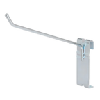 Thumbnail image #1 for 1880 Hospitality Focus Foodservice FWMPEGHOOKCH Wire Grid/Truss Peg Hooks, 7-1/4" W x 1-1/4" D x 5-1/4" H, Chromate Finish Case of 20