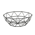 Thumbnail image #1 for TableCraft Products Delta 10464 Round Powder-Coated Steel Wire Serving Basket, Black, 10" Diameter x 3-1/2"H Case of 6