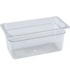 Thumbnail image #1 for Libertyware 2136 Clear Polycarbonate Anti-Jam Food Pan, 1/3 Size, 6 in Deep Case of 24