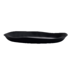 Thumbnail image #2 for Steelite International Delfin, Marisol Black 7000DD003 Melamine Antipasto Serving Bowl, Black, 2.75 qt, 19-1/2" x 10" x 2-1/4"