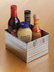 Thumbnail image #4 for American Metalcraft Rectangular Galvanized Steel Condiment Caddy, 7 x 5-3/4 x 4 Inches
