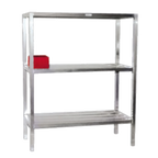 Thumbnail image #1 for SPG International Kelmax 4H0490 Heavy-Duty Aluminum Shelving Unit, 4 Shelves, 72"H x 48"W x 20"D