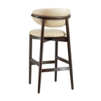 Thumbnail image #2 for G & A Commercial Seating Nora 9689 Armless Upholstered Seat and Back Bar Stool with European Beechwood Frame
