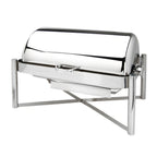 Thumbnail image #1 for Eastern Tabletop Pillard 3124 8-Quart Rectangular Stainless Steel Roll-Top Chafer, Canned Heat