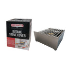 Thumbnail image #1 for Chef Master 90217 Butane Stove Cover, Stainless Steel, 14-1/2"W x 7-1/5"D x 12"H Case of 2