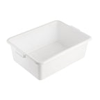 Thumbnail image #2 for CAC China BTDB-7WT 1-Compartment Polypropylene Bus Box, White, 22 x 15-3/4 x 7 Inches