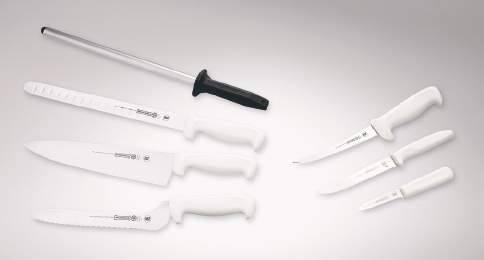 Product image #2 for Mundial 8-Piece Chef's Knife Set with Roll Bag Cutlery Case and Diamond Sharpening Steel