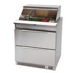 Thumbnail image #1 for Randell Food Preparation 9412-32-290 Refrigerated Salad Prep Table, 1-Section, 32"W, 12-Pan, 1-Door, Front-Breathing