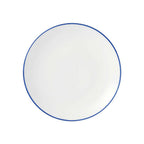 Thumbnail image #1 for Libbey Porcelana Linea 114237 Blue Porcelain Coupe Plate, Round, 8-1/4" Diameter x 1"H