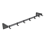 Thumbnail image #1 for Pacific Stainless Products PR-84-WS 84-Inch Wall-Mounted Stainless Steel Single-Bar Pot Rack with 8 Double Hooks