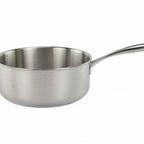 Thumbnail image #1 for Tuxton China Tuxclad WTSH-1921 6 qt Tri-Ply Stainless Steel Sauce Pan, Without Lid, Rivetless Helper Handle Case of 4