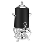Thumbnail image #1 for Eastern Tabletop Queene-Anne 3201QAMB Coffee Chafer Urn, 1-1/2 Gallon, Tower-Style Lid, Canned Heat, Black Finish