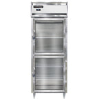 Thumbnail image #1 for Continental Refrigerator Designer Line D1RENSAGDHD 1-Section Wide Reach-In Refrigerator, Half-Height Glass Doors, Stainless Steel Exterior