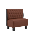Thumbnail image #1 for ATSMFG ATS AT&S-ASD-K36-BT GR7 Kevin Deuce Booth, single, 30" long x 36" high, Sewn Button-tuft back, removable sinuous spring seat with connecting